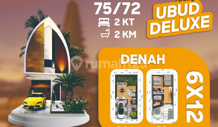 Rumah Villa 2 Lantai Bergaya Ubud Di Lembang - Dekat Wisata & Fasilitas Premium 2