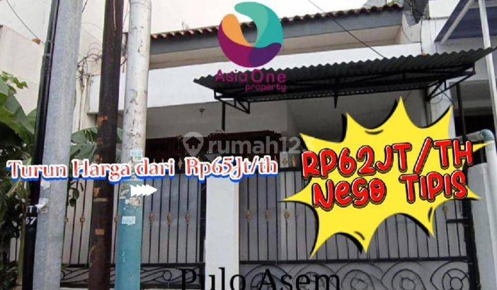 Rumah Sewa 2lt- Rp65jt ⏩ Rp62jt Pulo Asem Dekat Lrt, Velodrome 1