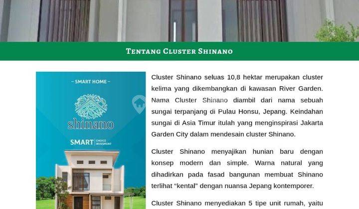 Dijual Rumah 2lt Baru-shinano-jgc Cakung 2 Lantai 1