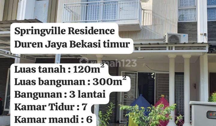 Dijual Rumah Full Furnished 7 Kmr Tidur ( Springville Residence Bekasi Timur) 1