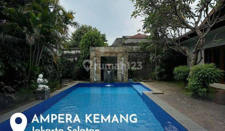 For Sale Rumah Asri 1 Lantai Kemang Ampera Jak Sel 1