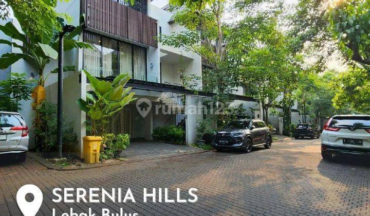  Dijual Modern Tropical Desain Khusus 2 Unit Gabung Serenia Hills Lebak Bulus 1