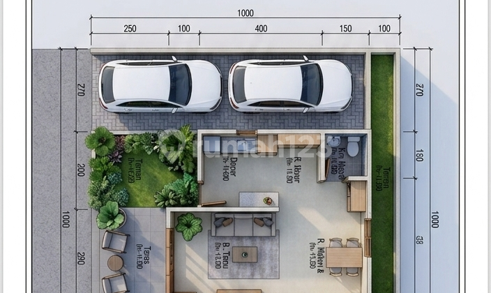 Rumah Mewah 3 Kamar Ridur Purwomukti Pedurungan Semarang Dkt Hotel Horizon