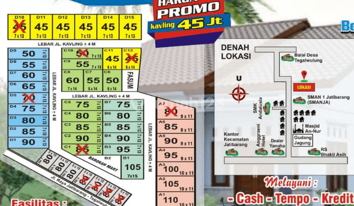 Dijual Tanah Kavling Sumber Barokah 12 Jatibarang Lor Brebes 1