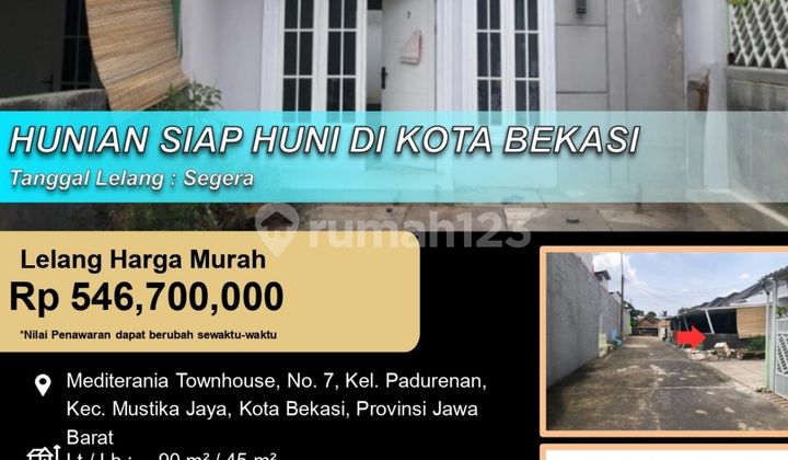 Rumah Minimalis Siap di Huni di Kota Bekasi
