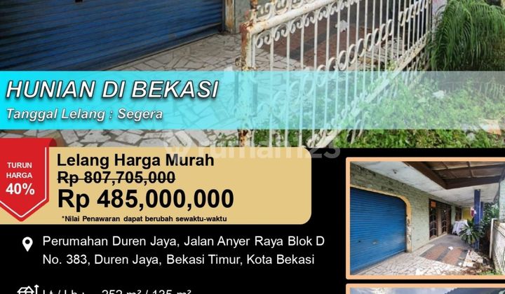 Rumah Hunian Letak Strategis di Perumahan Duren Jaya Bekasi Rumah Hunian Letak Strategis di Perumahan Duren Jaya Bekasi