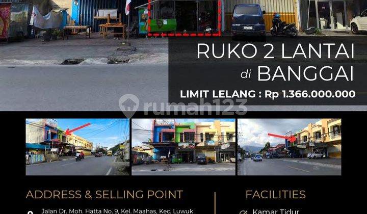 Ruko 2 Lantai Strategis di Banggai Sulawesi Tengah