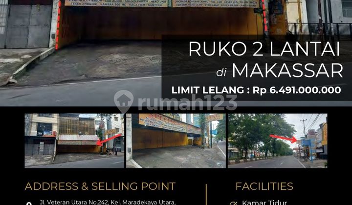 Ruko Strategis 2 Lantai Luas di Tengah Kota Makassar Ruko Strategis 2 Lantai Luas di Tengah Kota Makassar