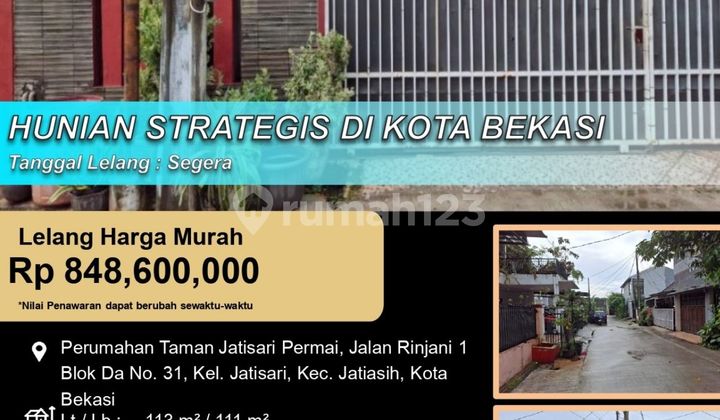 Rumah Nyaman dan Aman Strategis di Kota Bekasi