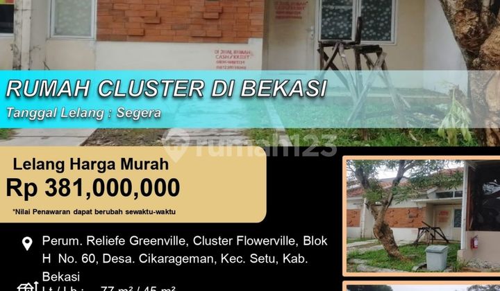 Rumah Cluster Minimalis Menarik dan Nyaman di Bekasi