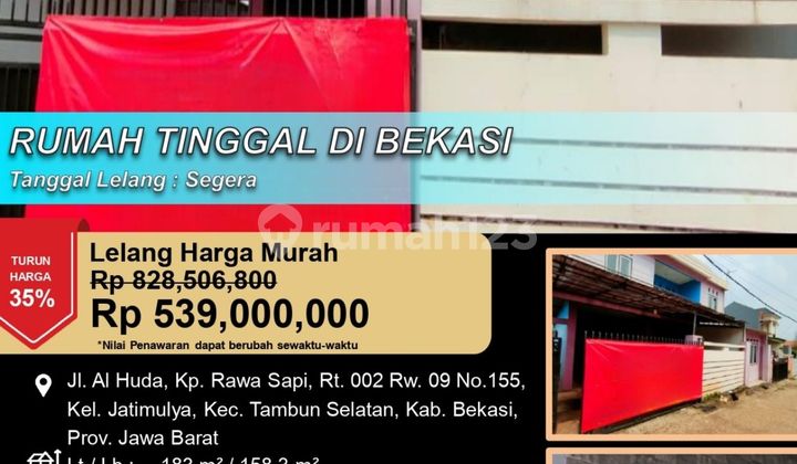 Rumah Tinggal Besar dan Lapang di Tambun Selatan Bekasi Rumah Tinggal Besar dan Lapang di Tambun Selatan Bekasi