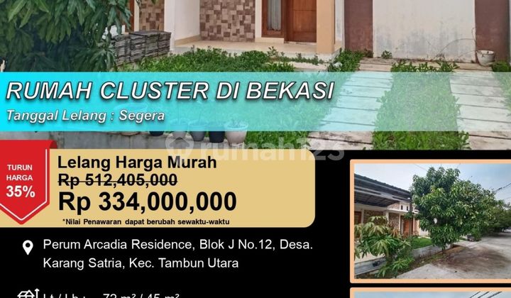Rumah Modern Minimalis 1 Lantai di Tambun Utara
