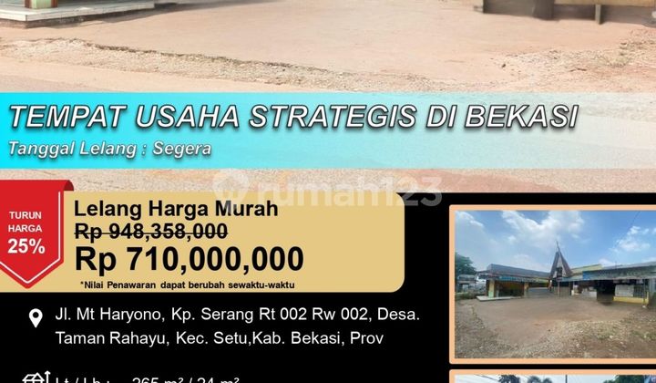 Strategic Location Business Space Suitable for Restaurants in Bekasi