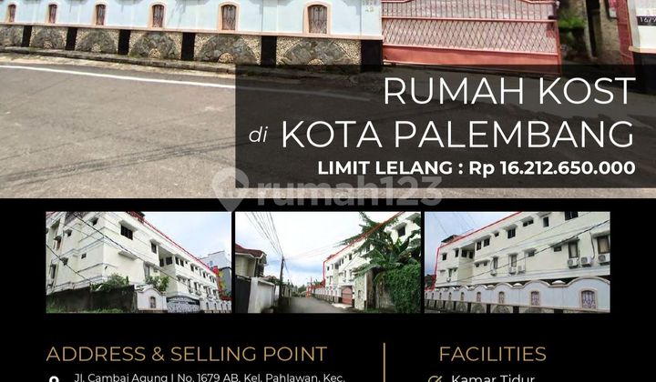 Rumah Kost Masih Running Letak Strategis di Tengah Kota Palembang Rumah Kost Masih Running Letak Strategis di Tengah Kota Palembang