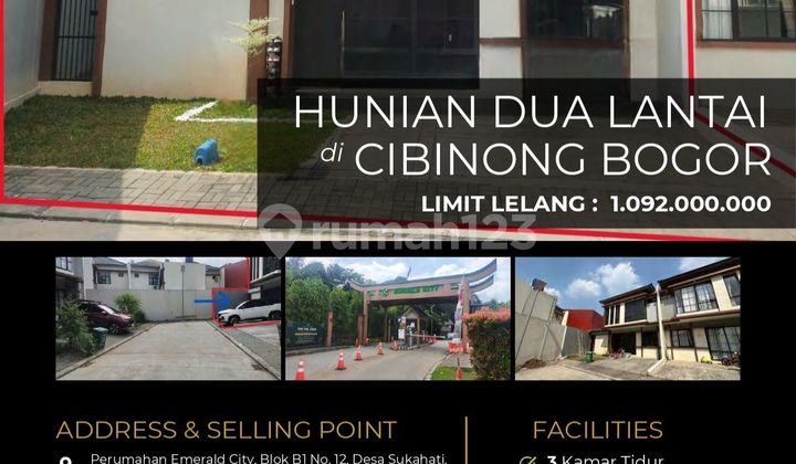 Rumah Modern 2 Lantai Posisi Jalan di Cibinong