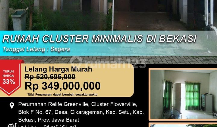 Minimalist 1-Story Cluster House, Comfortable and Affordable in Bekasi