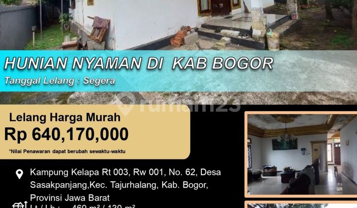 Hunian Nyaman Kebun Luas di Kabupaten Bogor Hunian Nyaman Kebun Luas di Kabupaten Bogor