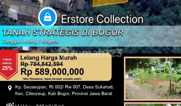 Tanah Perumahan Luas Strategis di Citereup Bogor Tanah Perumahan Luas Strategis di Citereup Bogor