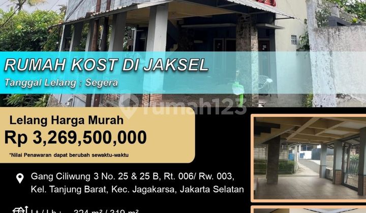 Rumah Kost 2Lantai di Jagakarsa Jakarta Selatan