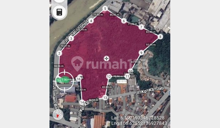 Dijual Tanah di Jalan Imam Bonjol, Tangerang