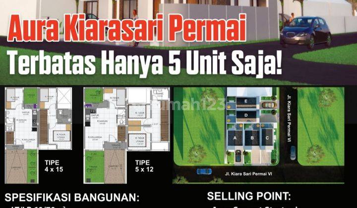 3 Unit Rumah Baru Kiarasari Permai Dekat Samsat Seokarno Hatta 2