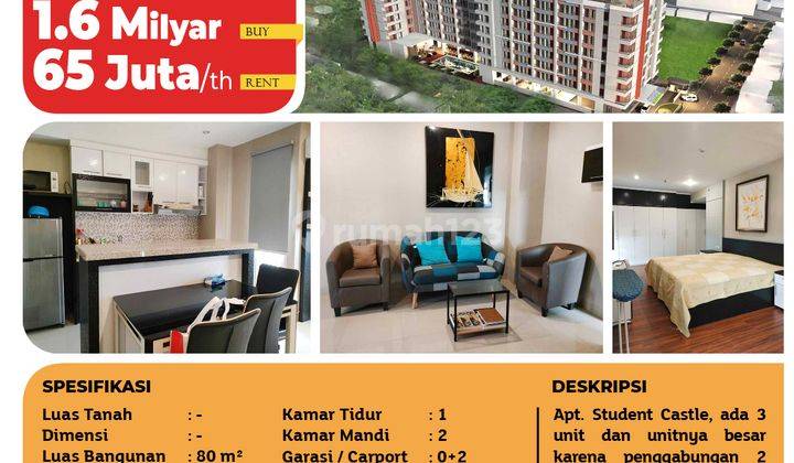 foto lainnya promo harga turun, apartemen student