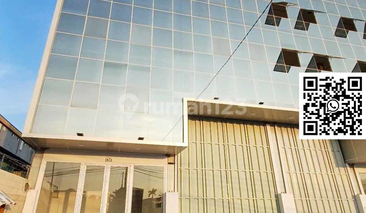 Gudang + Ada Kantor 4 Lantai di Kalideres - Akses Kontainer 40 Ft, Lift Barang