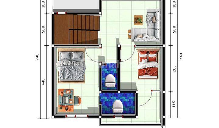 Rumah Mewah Termurah 2 Lantai di Kronggahan Sleman, Utara Rsa Ugm Dan Exit Tol Jogja Shm, Imb Lengkap 2