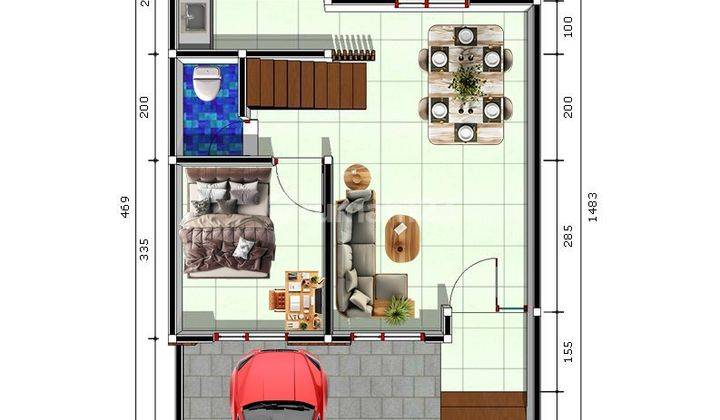 Rumah Mewah Termurah 2 Lantai di Kronggahan Sleman, Utara Rsa Ugm Dan Exit Tol Jogja Shm, Imb Lengkap 1