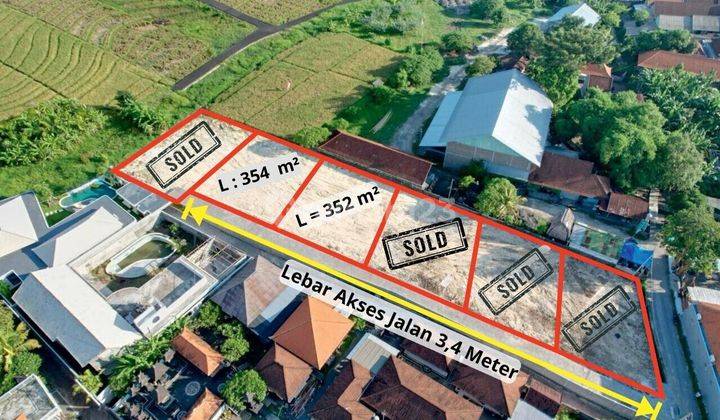 2 Plots of Land Near the Beach in Padonan, Canggu, Bali 2