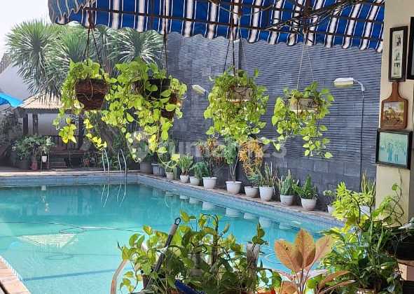 Rumah Villa Ada Pool Tebet Jaksel 9Kt Asri Luas 1