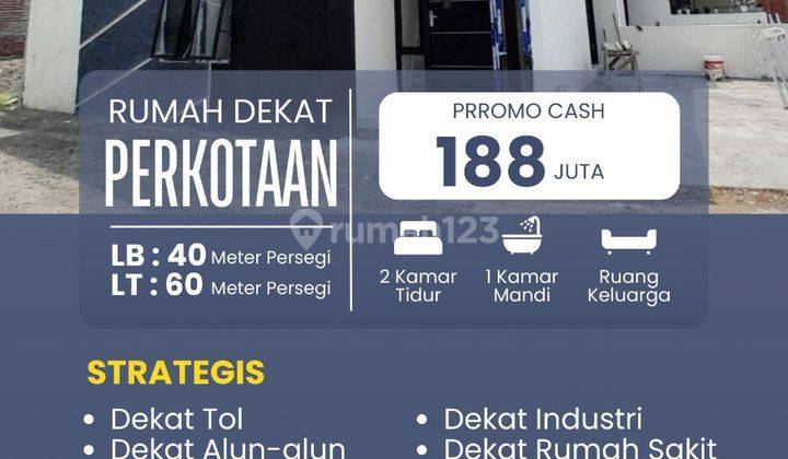 Rumah Komersil Termurah Di Tengah Kota Mojokerto Promo Cash 2