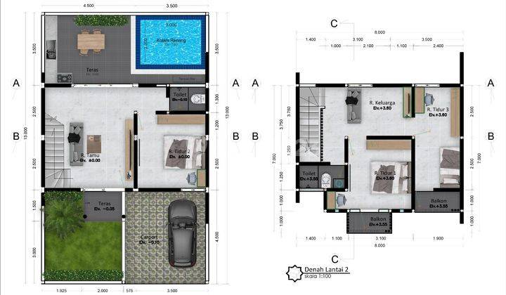 Jual Rumah Konsep Villa di Pusat Kota Lamongan 2