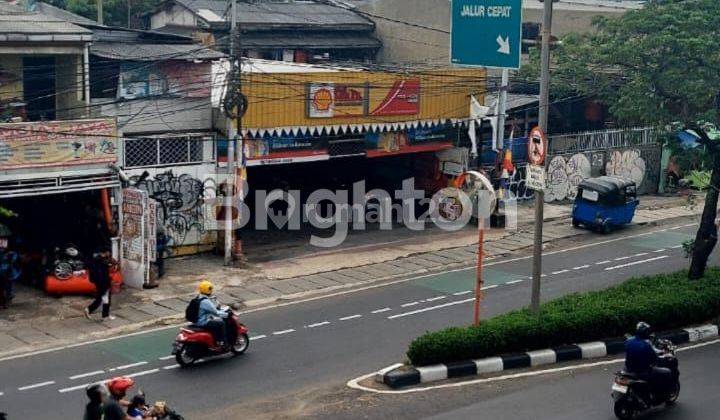 Harga Murah! Tanah, Bangunan + Usaha Bengkel Pinggir Jalan Besar, 1