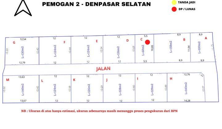 SURE CLOSING FOR SALE LAND PLOT IN PEMOGAN, SOUTH DENPASAR
 1