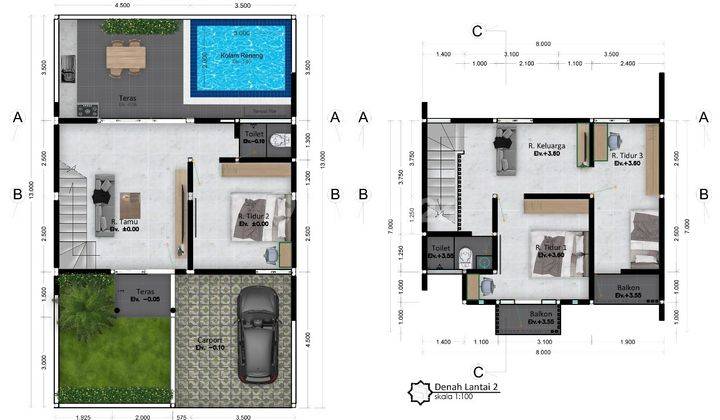 Rumah Mewah Berkonsep Villa di Pusat Kota Lamongan, 2 Menit dari RSIA Fatimah Lamongan 2