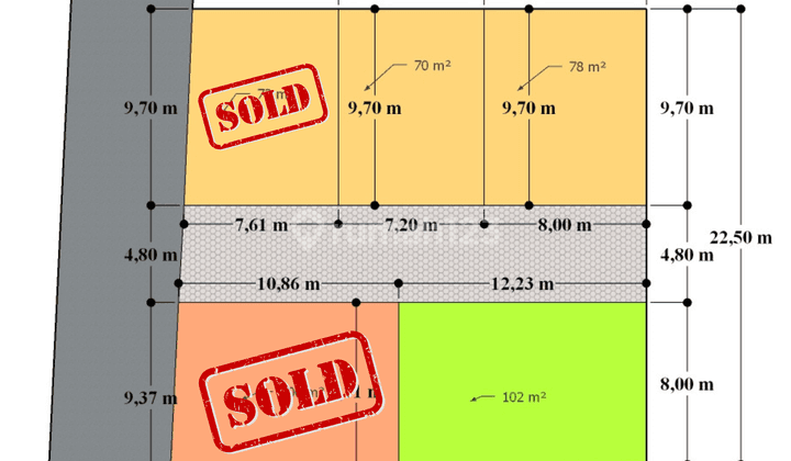 Dijual Tanah kavling Strategis SHM Magelang Luas  2