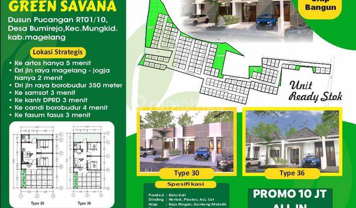Dijual Rumah 10 Juta All in Mungkid Magelang Harga 100 Jutaan Cicilan 1 Jutaan 2