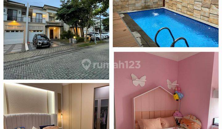 Rumah Cluster Jadeite 10x20 Furnish ada kolam renang siap huni BSD City 2