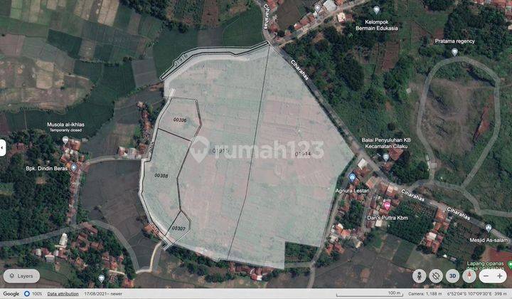 Tanah Luas dan Cocok Untuk Bangun Perumahan di Cibinong Hilir Cianjur, Jawa Barat 2