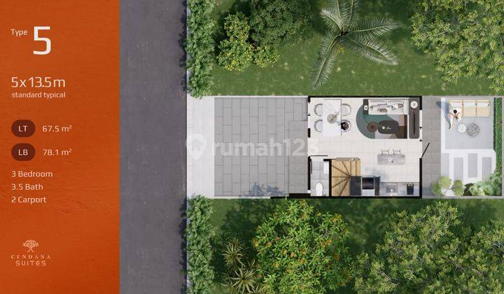 Dijual Rumah Brand New Cendana Suites Lippo Karawaci 1