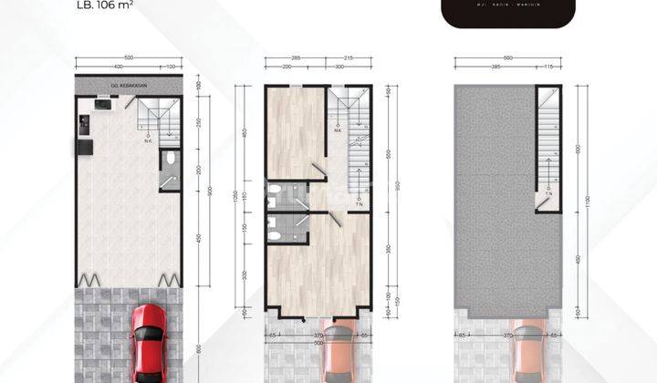 Dijual Rumah Townhouse Baru Komplek Wahidin Eiffel   2