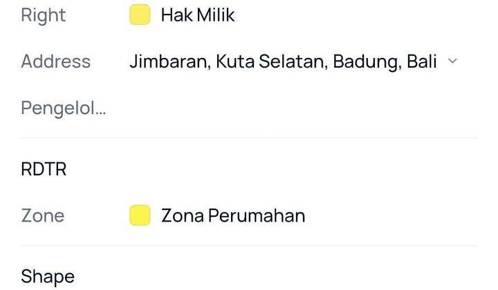 Tanah Sewa 5,4 Are Jln Karang Mas Jimbaran IJ-2809 2