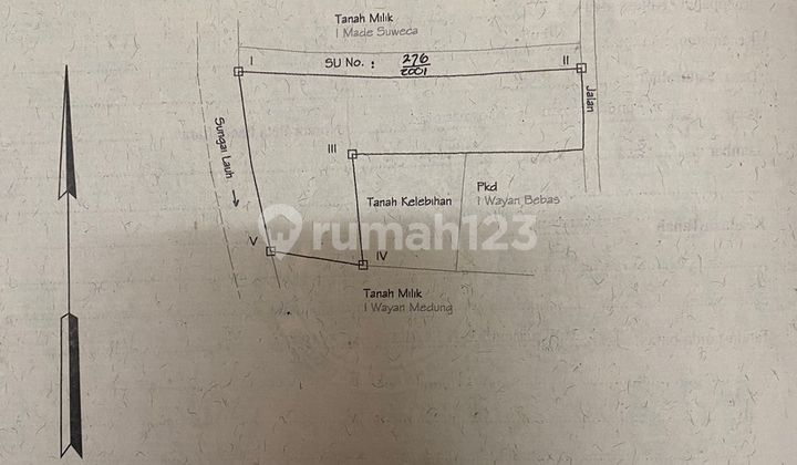 Prime River Cliff Land in Strategic Location at Sayan, Ubud, Bali