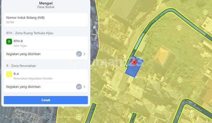 Tanah Bagus Lingkungan Vila Asri Di Buduk Mengwi