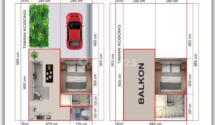 Rumah 2 Lantai Minimalis Modern Dekat Stasiun 2