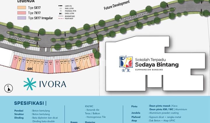 New Strategic Shophouse in Diamond Commercial Summarecon Bandung 2