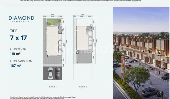 New Strategic Shophouse in Diamond Commercial Summarecon Bandung 1