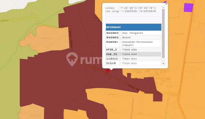 Lahan Luas Strategis Siap Pakai Dekat Exit Tol di Tengaran 2