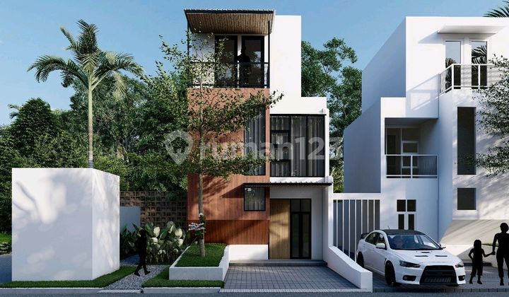 Modern Minimalist 3-Story House in Antapani, Bandung City